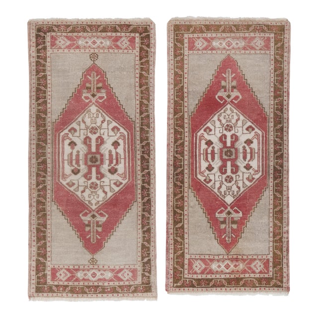 Turkish Oriental Runner in Muted Colors - a Pair For Sale