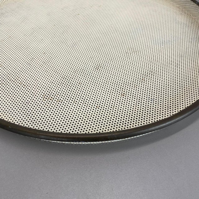 Large Vintage Metal Brass Tray in the style of Mathieu Matégot, 1950s For Sale - Image 11 of 18