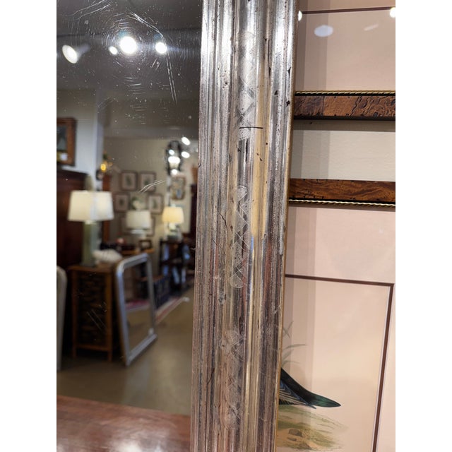 Silver Antique Louis Philippe Mirror For Sale - Image 8 of 10