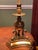 Pair Vintage 1987 Chapman Brass Dolphin Buffet Lamps Black Gold Foil Shades 37" For Sale In Philadelphia - Image 6 of 13