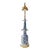 Chinese Blue and White Porcelain Candlestick Mounted as a Lamp For Sale