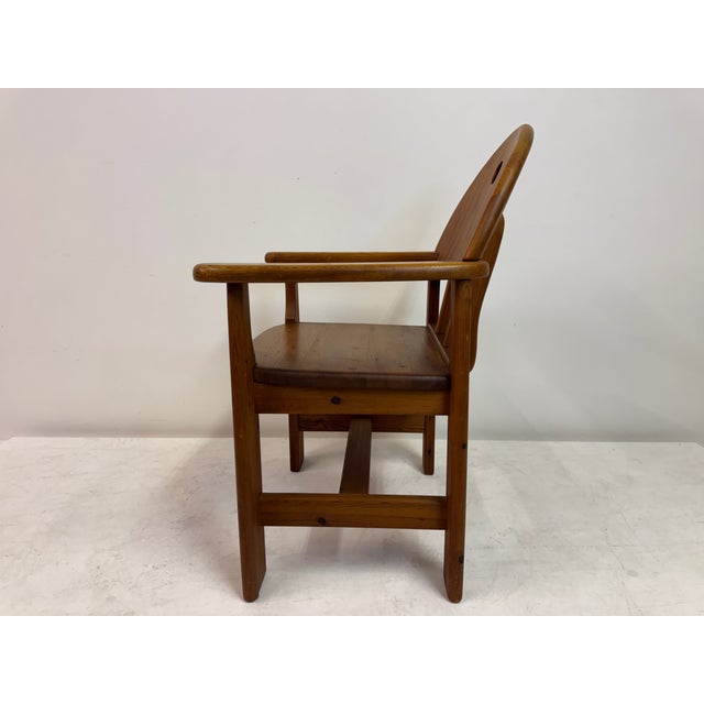 1980s Vintage Pine Dining Chairs from Wasa Möbel, 1980s, Set of 9 For Sale - Image 5 of 18