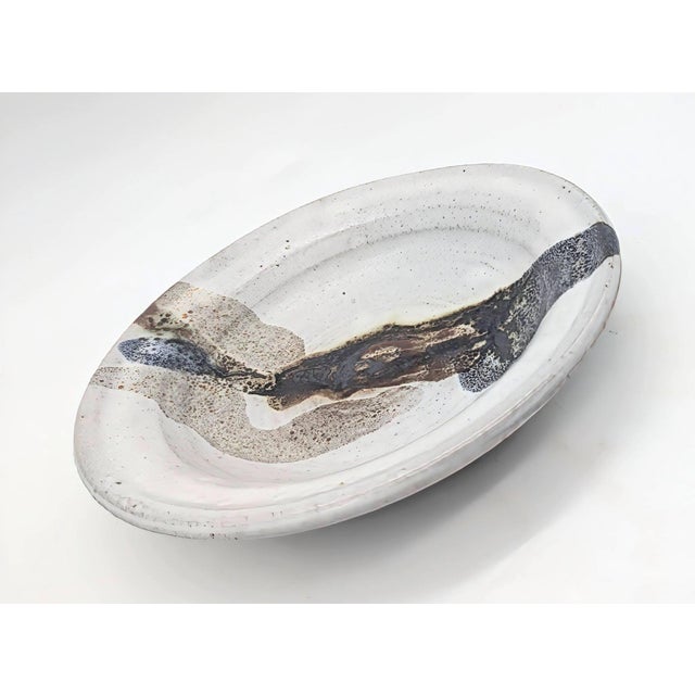 1970s 1970s Studio Pottery Artisan Signed Glazed Stoneware Trinket Dish For Sale - Image 5 of 9