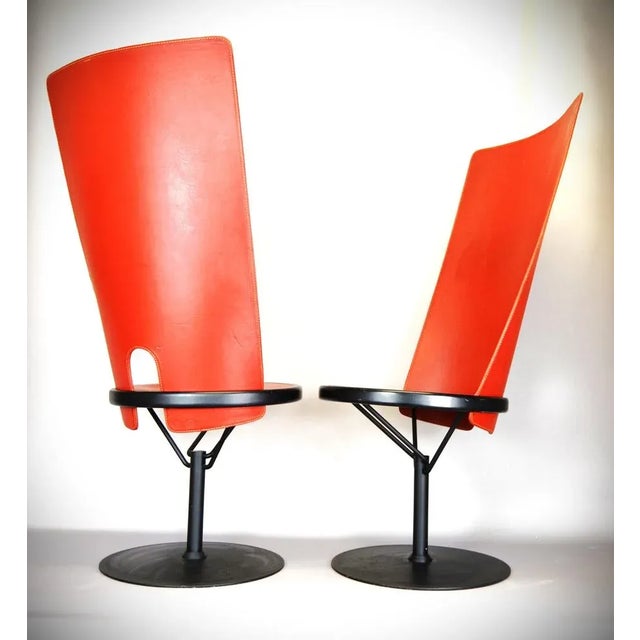 Set of Swivel Chairs by Borge Lindau for Bla Station, 1986 For Sale - Image 6 of 11