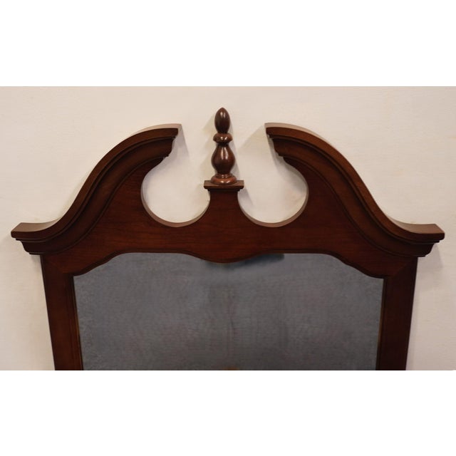 Thomasville Thomasville Impressions Winston Court Solid Cherry Traditional Style 30" Pediment Mirror 20611-220 For Sale - Image 4 of 6