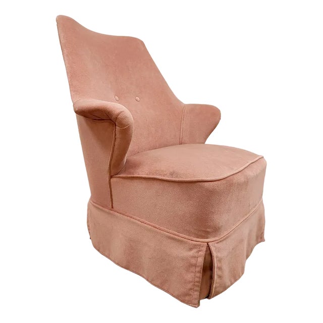 Vintage Soft Pink Lounge Chair by Theo Ruth for Artifort, 1950s For Sale