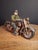 Antique 1930s Hubley Cast Iron "Patrol" Cop Police Motorcycle Toy | Green Paint & Integral Officer Rider 6.25" For Sale In Boston - Image 6 of 17