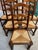 Vintage French Dining Chairs Set 6 Oak Barley Twist Rush Seat Ladder Back For Sale - Image 14 of 18
