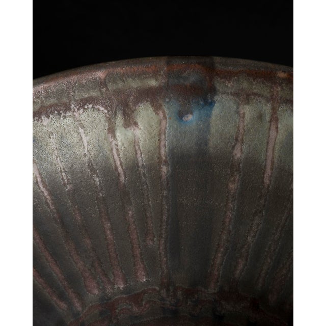Ceramic Ceramic Footed Fruit Bowl by Fridegart Glatzle for Karlsruher Majolika, 1970s For Sale - Image 7 of 10