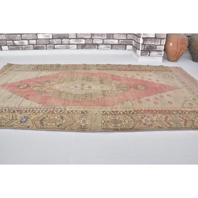 Turkish 1960s Turkish Home Decor Ethnic Rug For Sale - Image 3 of 8