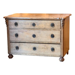 19th Century Swedish Pine Commode For Sale