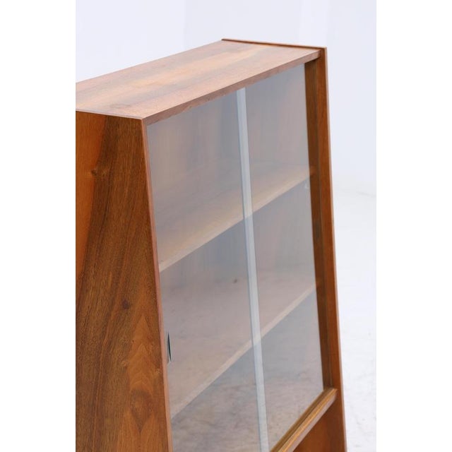 Small Mid-Century Walnut Bookcase, 1960s For Sale - Image 9 of 13