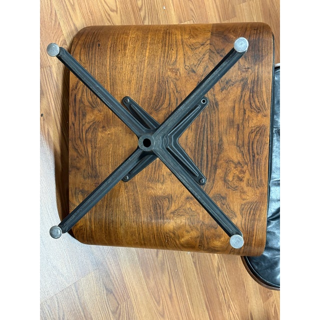 1964 Rosewood Herman Miller Eames Lounge Chair and Ottoman For Sale - Image 14 of 18