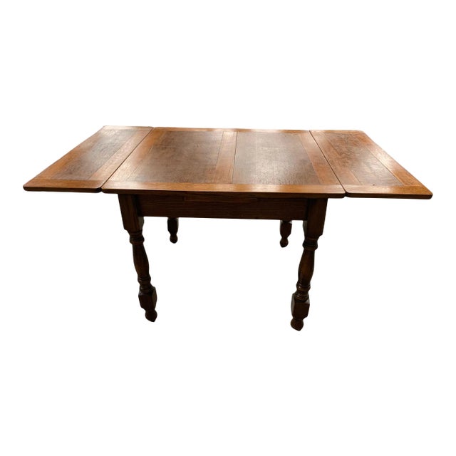 Antique Neo-Gothic Square Dining Table For Sale