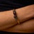 1910s 1910s French Belle Epoque Garnet Diamond 18k Yellow Gold Silver Bangle For Sale - Image 5 of 7