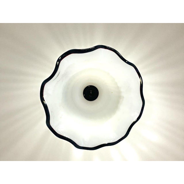 1960s Portuguese Opaline Glass Pendant Light, 1960s For Sale - Image 5 of 9