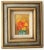 Pair of still life framed oil paintings on canvas. Art work 5" x 7". Presented in custom linen matting and carved gold and...