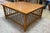 Vintage Philippine Rattan & Bamboo Lattice Coffee Table – 32” Square For Sale In San Francisco - Image 6 of 7