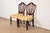 English Baker Furniture Federal Carved Mahogany Shield Back Side Chairs or Dining Chairs, Pair For Sale - Image 3 of 13