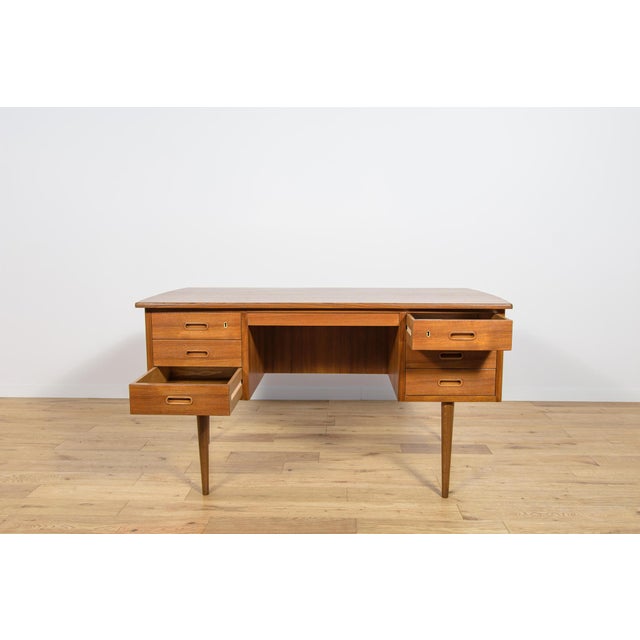 Mid-Century Modern Teak Desk from Edmund Jorgensen, Denmark, 1960s For Sale - Image 10 of 18
