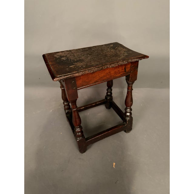 18th Century Country English Oak Low Stool, Circa 1780 For Sale - Image 13 of 13