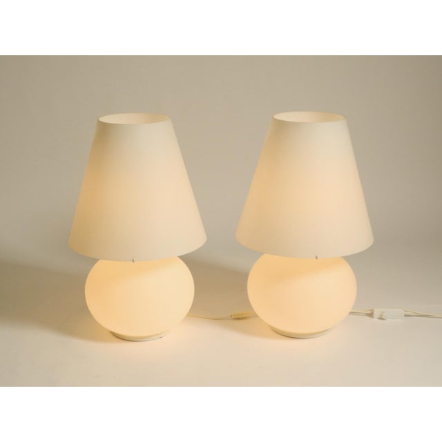 Large Vintage Paralume Table Lamps from Leucos, 1980s, Set of 2 For Sale - Image 7 of 18