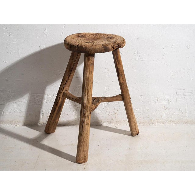Antique primitive stool (c.1920) Dimensions: Width: 28 cm Depth: 28 cm Height: 51 cm Style: Primitive Materials and...
