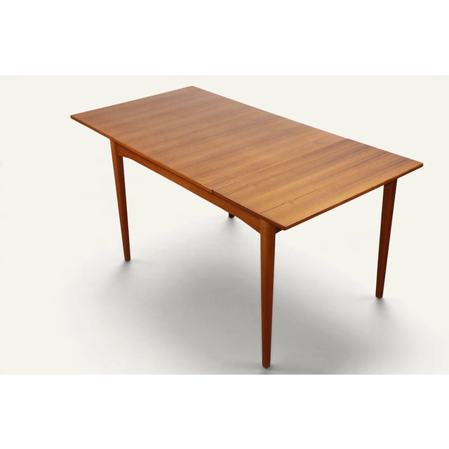 Extendable Rectangular Teak Dining Table, 1960s For Sale - Image 4 of 18
