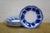 20 Pc Antique English Johnson Bros Normandy Flow Blue Porcelain Dinnerware For Sale - Image 12 of 17