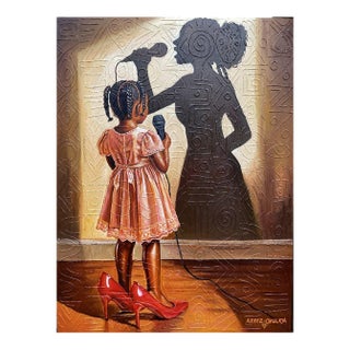 "Dream Beyond Her Size", Acrylic on Canvas Painting, 2026 For Sale