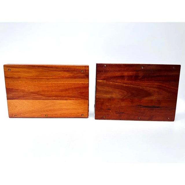Sienna Pair of Handmade Mid Century Wooden Display Easels / Display Stands For Sale - Image 8 of 14