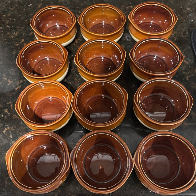 Mid 20th Century Ceramic French Onion Soup Bowls - Set of 12 For Sale - Image 6 of 7