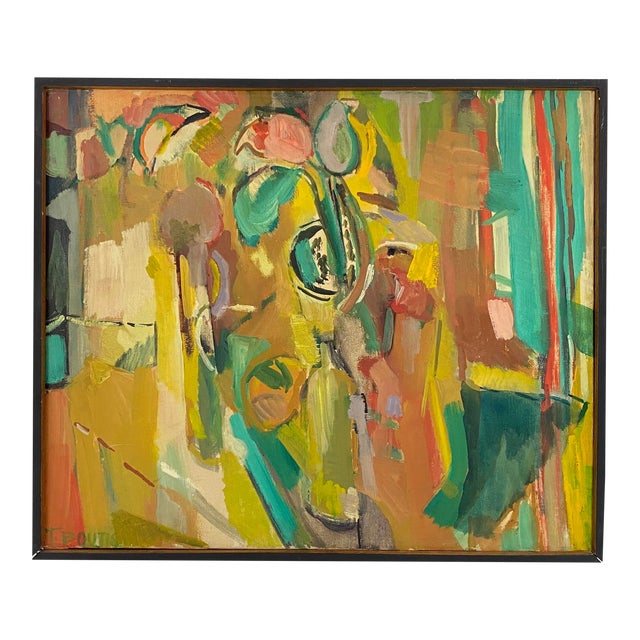 Still Life Abstract Expressionist Painting by Tom Boutis Chairish