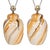 Mid-Century Modern Vintage Morris Greenspan Marbled Glazed Drip Ceramic Table Lamps - Pair For Sale - Image 3 of 17