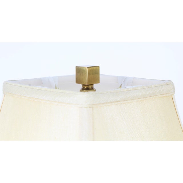 Mid 20th Century Ormolu & Glass Corinthian Column Table Lamps, 1950s, Set of 2 For Sale - Image 11 of 18