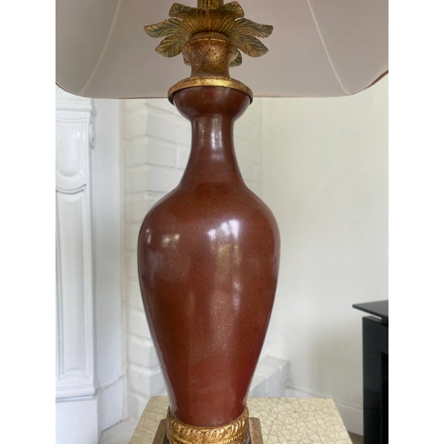 Frederick Cooper Vintage Frederick Cooper Late 20th Century Gilt Brass Table Lamp For Sale - Image 4 of 7