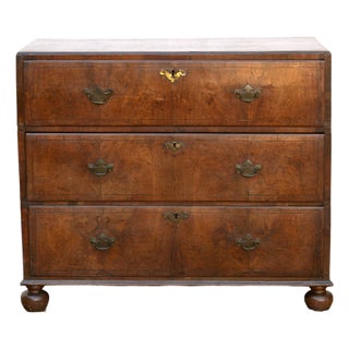 18th Century English Burr Walnut Dresser For Sale