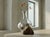 2020s Sculptural Glass Decanter Vase With Natural Gobi Desert Stone – One of a Kind Art Glass For Sale - Image 5 of 8
