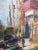 Alfred Mira Original Oil on Board Streetscape, Signed, Framed For Sale In Miami - Image 6 of 7
