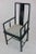 Stunning Hollywood Regency Mid-Century Modern high back black lacquer armchair by Baker Furniture. Great for a pull up,...
