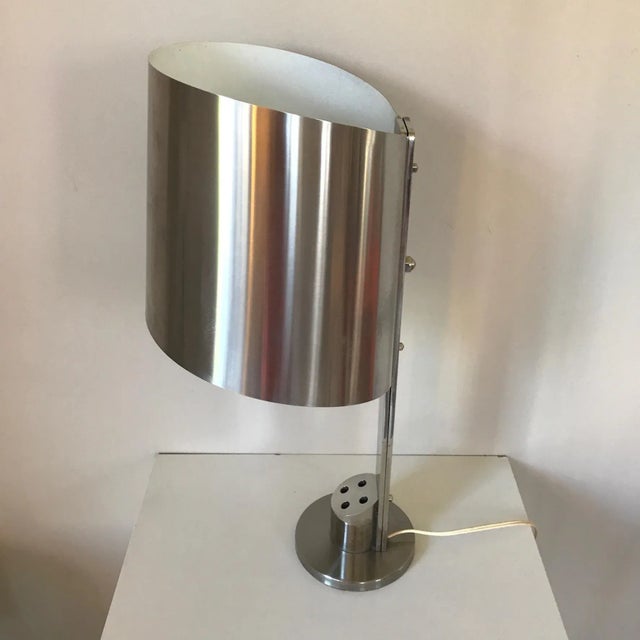 Metal Lamp by Henri Mathieu, 1970s For Sale - Image 7 of 18