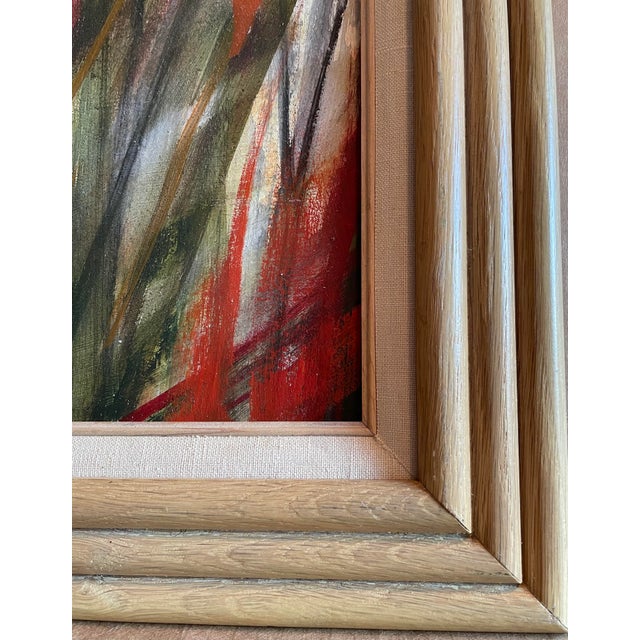 Vintage 20th Century Abstract Oil Painting For Sale - Image 10 of 13