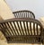 Wood Heywood Wakefield Stick Wicker Rattan Lounge Chair and Ottoman For Sale - Image 7 of 11