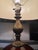 1960s Hollywood Regency Amber Glass Globe Lamp For Sale - Image 10 of 11