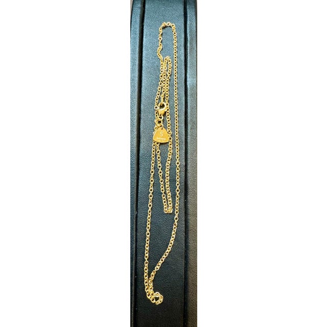 Vintage Unisex 18 Karat Yellow Gold chain Necklace, ,SOHO, Italian 17", 4.2 GM 1.4 MM wide 17 Inches long Necklace...