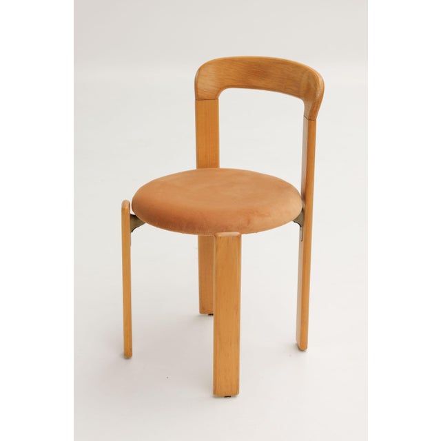 Brown Chairs 3300 by Bruno Rey for Dietiker Switzerland, 1970s, Set of 4 For Sale - Image 8 of 14