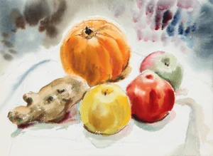Eve Nethercott, Fruit Still Life (P5.19), Watercolor on Paper