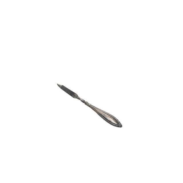 Metal Art Nouveau Style Silver Nail File, France, 1900s For Sale - Image 7 of 8