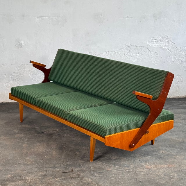 Mid-Century Convertible Sofa from Opp Drevovyroba, 1970s For Sale - Image 15 of 15
