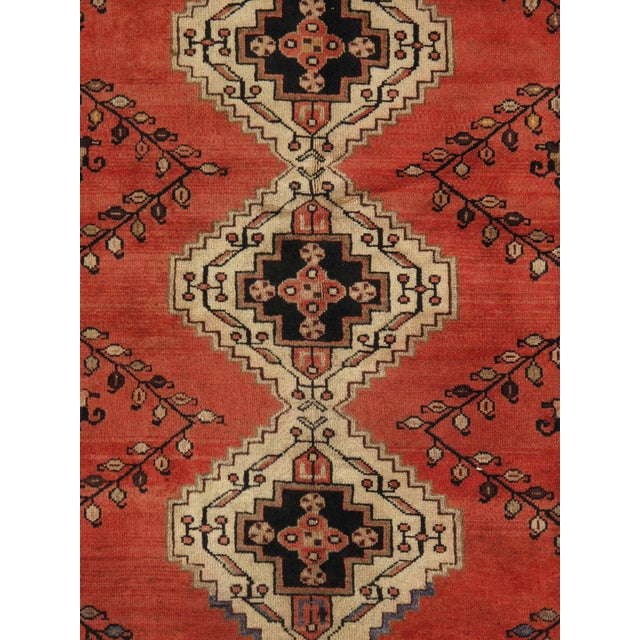 Tribal Vintage Hand-Knotted Persian Zanjan Rug 4'7" X 6'6" For Sale - Image 3 of 6